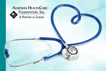 agnesian healthcare foundation logo next to blue stethoscope 