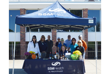 2024 Swing for St. Mary's Tournament SSM Health staff table