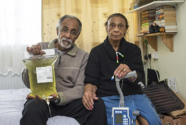 husband and wife patient who received medication through the Sisters Fund